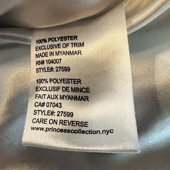 American Princess Floral Dress Size 2T White and Pastel Pink Floral Overlay - Picture 6 of 14